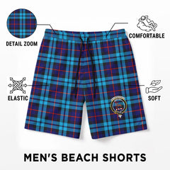 McCorquodale Tartan Crest Men's Beach Shorts