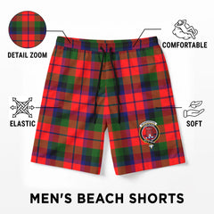 McNaughten Tartan Crest Men's Beach Shorts