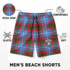 Pennycook Tartan Crest Men's Beach Shorts