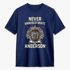 Anderson Ancient Tartan Crest 2D T-shirt - Never Underestimate Style