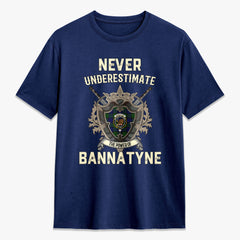 Bannatyne Tartan Crest 2D T-shirt - Never Underestimate Style