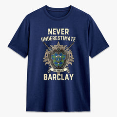 Barclay Hunting Ancient Tartan Crest 2D T-shirt - Never Underestimate Style
