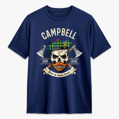 Campbell of Breadalbane Ancient Tartan Crest 2D T-shirt - Alba Skull Style
