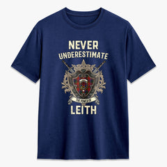 Leith Tartan Crest 2D T-shirt - Never Underestimate Style