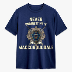 MacCorquodale Tartan Crest 2D T-shirt - Never Underestimate Style