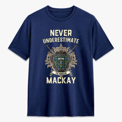MacKay Ancient Tartan Crest 2D T-shirt - Never Underestimate Style