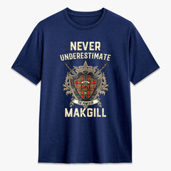 Makgill Tartan Crest 2D T-shirt - Never Underestimate Style