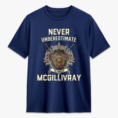 McGillivray Hunting Ancient Tartan Crest 2D T-shirt - Never Underestimate Style