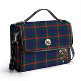 Agnew Modern Tartan Crest Satchel Bag