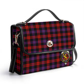 Broun Modern Tartan Crest Satchel Bag