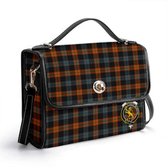Brown Ancient Tartan Crest Satchel Bag