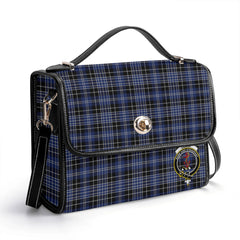 Clark Modern Tartan Crest Satchel Bag