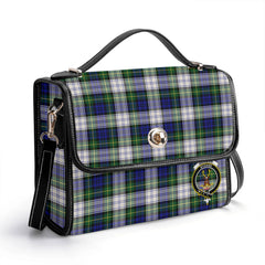 Gordon Dress Modern Tartan Crest Satchel Bag
