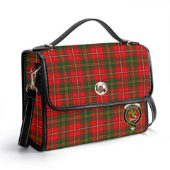 Hay Modern Tartan Crest Satchel Bag