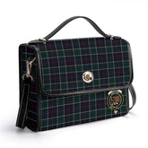 Leslie Hunting Modern Tartan Crest Satchel Bag