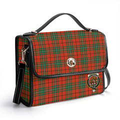 MacAuley Ancient Tartan Crest Satchel Bag