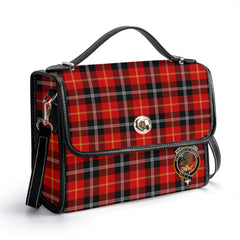 Marjoribanks Tartan Crest Satchel Bag