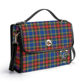 McBeth Modern Tartan Crest Satchel Bag