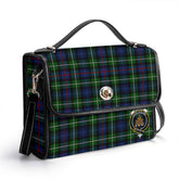 McKenzie Modern Tartan Crest Satchel Bag