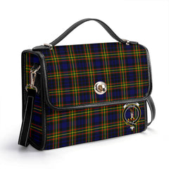 McLellan Modern Tartan Crest Satchel Bag