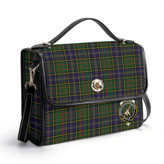 McMillan Hunting Modern Tartan Crest Satchel Bag