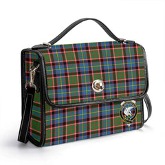 Norvel (or Norvill) Tartan Crest Satchel Bag