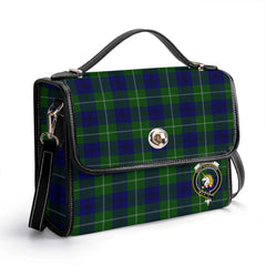 Oliphant Modern Tartan Crest Satchel Bag