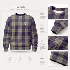 Cunningham Dress Blue Dancers Tartan Crest Sweater