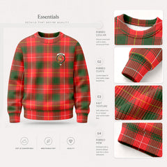 MacPhee Modern Tartan Crest Sweater