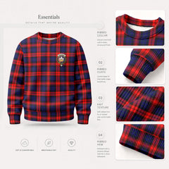 McLachlan Modern Tartan Crest Sweater