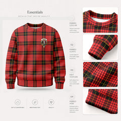 McQueen Modern Tartan Crest Sweater