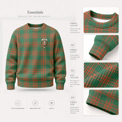 Menzies Green Ancient Tartan Crest Sweater