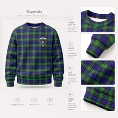 Sempill Modern Tartan Crest Sweater