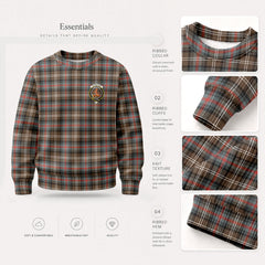 Sutherland Weathered Tartan Crest Sweater