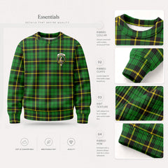 Wallace Hunting Modern Tartan Crest Sweater