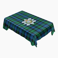 Black Watch Ancient Tartan Crest Tablecloth