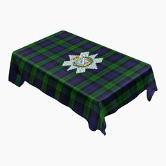 Black Watch Tartan Crest Tablecloth
