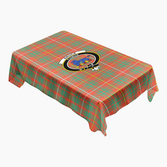 Bruce Ancient Tartan Crest Tablecloth
