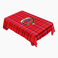 Rose Modern Tartan Crest Tablecloth