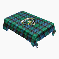 Stewart Old Ancient Tartan Crest Tablecloth
