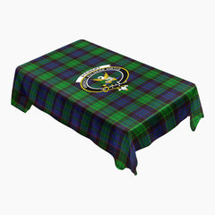 Stewart Old Modern Tartan Crest Tablecloth