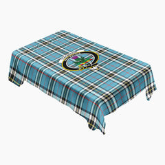 Thomson Blue Tartan Crest Tablecloth