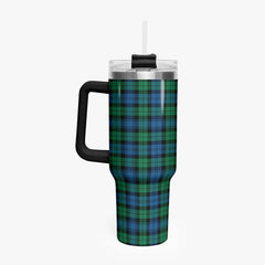 Black Watch Ancient Tartan Crest 40 oz Insulated Tumbler with Handle