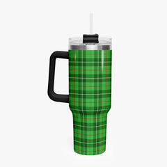 Clephan (or Clephane) Tartan Crest 40 oz Insulated Tumbler with Handle