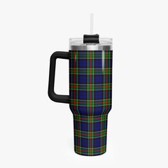 Colquhoun Modern Tartan Crest 40 oz Insulated Tumbler with Handle