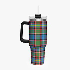 Glass Tartan Crest 40 oz Insulated Tumbler with Handle