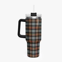 Gunn Weathered Tartan Crest 40 oz Insulated Tumbler with Handle