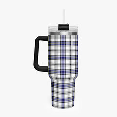 Hannay Modern Tartan Crest 40 oz Insulated Tumbler with Handle