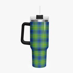 Johnston Ancient Tartan Crest 40 oz Insulated Tumbler with Handle