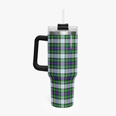 MacKenzie Dress Modern Tartan Crest 40 oz Insulated Tumbler with Handle
